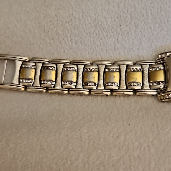 Vtg BRIGHTON 1990s Turin Silver and Gold Two-Tone Watch